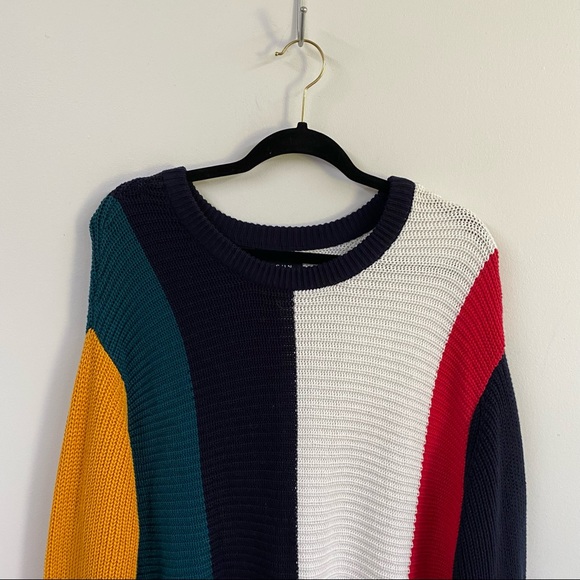 *NEW* PacSun Colorblock Chunky Sweater Dress - Picture 4 of 13